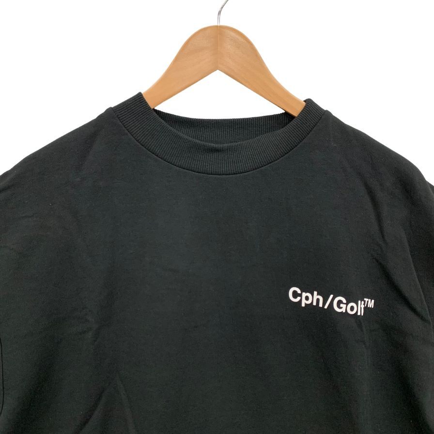 美品◆キャプテンズヘルム ゴルフ Tシャツ コットン ナイロン メンズ サイズM ブラック cph golf 【AFB27】