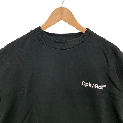 美品◆キャプテンズヘルム ゴルフ Tシャツ コットン ナイロン メンズ サイズM ブラック cph golf 【AFB27】