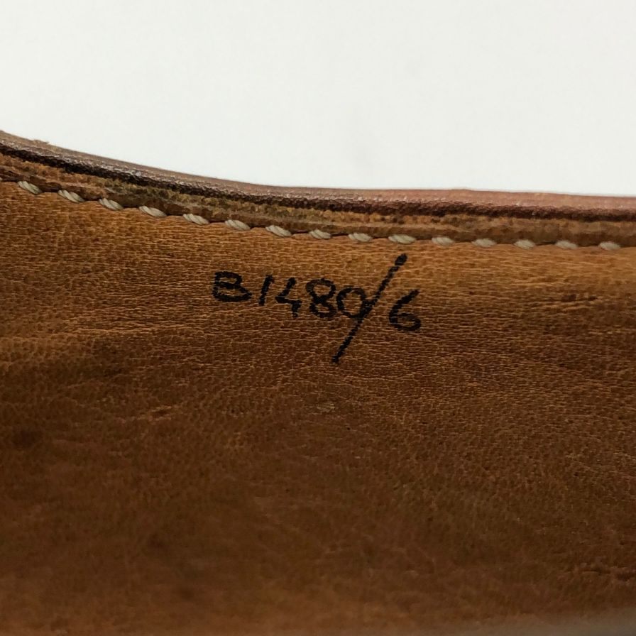 ベルルッティ ホールカット レザー メダリオン グリーンパティーヌ メンズ サイズUK6 Berluti 約24.5cm【PTM】