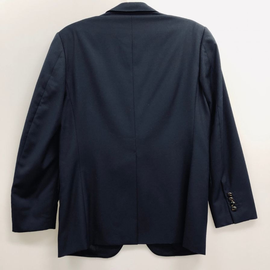 美品◆ダンヒル 2B テーラードジャケット センターベント Dロゴボタン ネイビー メンズ サイズ38 dunhill 【AFB19】