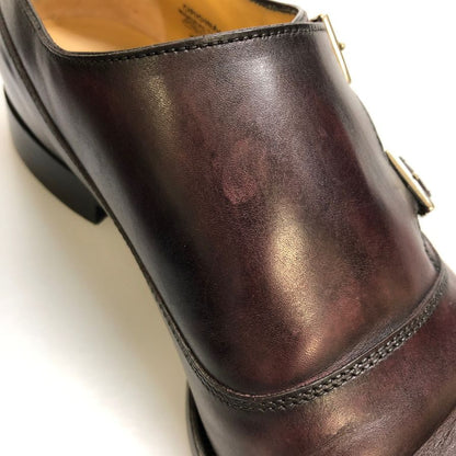 フランチェスコ ベニーニョ ダブルモンク 3624 メンズ 7ハーフ  ブラウン FRANCESCO BENIGNO 約25.5cm【AFC41】