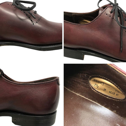 グレンソン レザーシューズ クォーターブローグ 内羽根 英国製 バーガンディ メンズ サイズ5.5E GRENSON ビジネスシューズ 約24.0cm【LA】【中古】