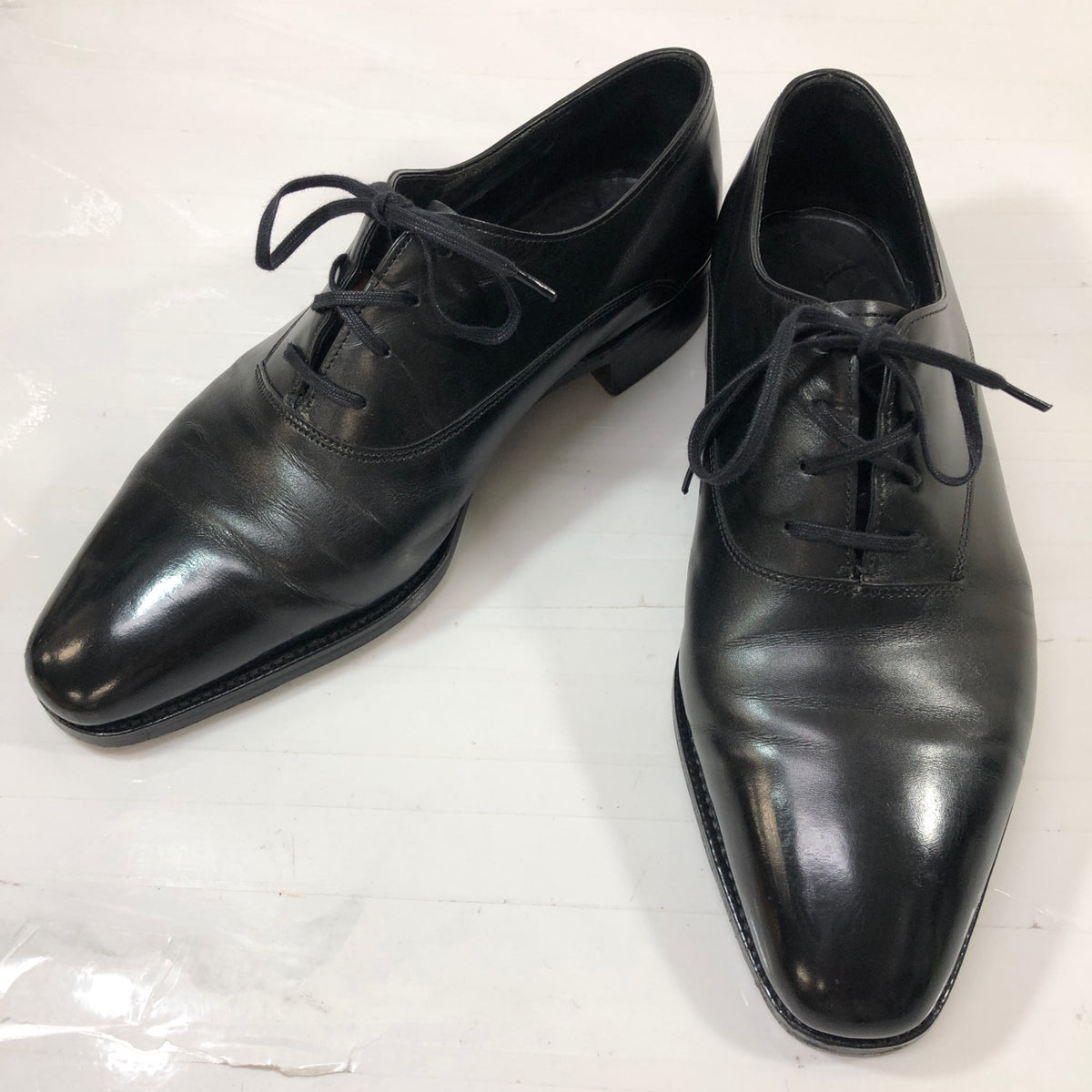 ジョンロブ レザーシューズ ベケッツ プレーントゥ カーフ 8000ラスト ブラック UK8E JOHN LOBB BECKETTS 約27.0cm【AFC28】