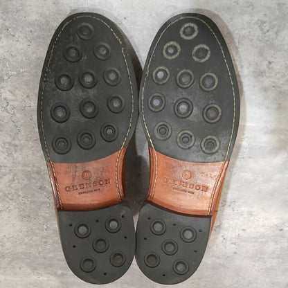 グレンソン チャッカブーツ ウェンデル カーフ ライトブラウン サイズUK7.5G GRENSON ブーツ 約25.5cm【LA】【中古】