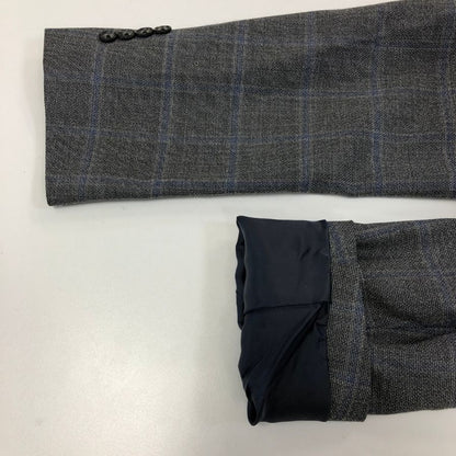 美品◆ブルックス ブラザーズ テーラードジャケット シングル グレー チェック柄 MILANO サイズ44 メンズ Brooks Brothers 【AFA16】