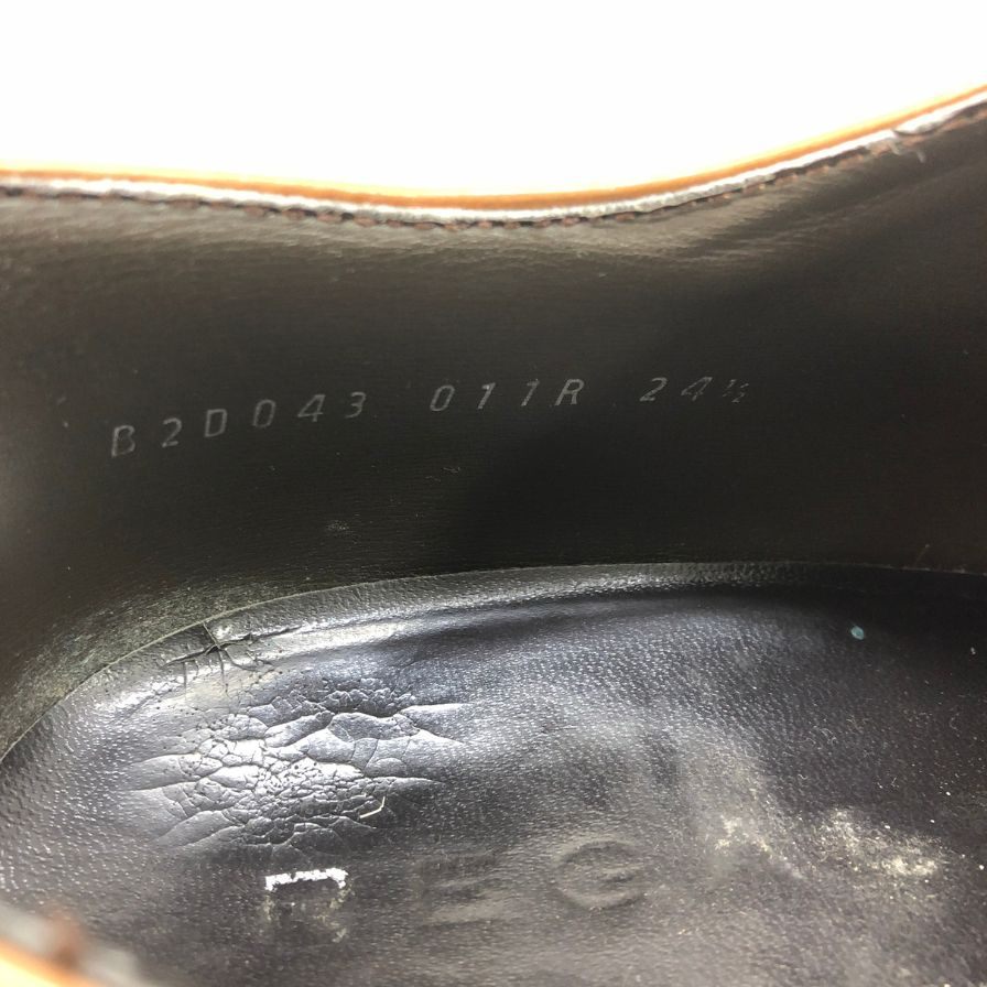 リーガル ストレートチップ 011R ライトブラウン サイズ24.5 REGAL 約24.5cm【AFD4】