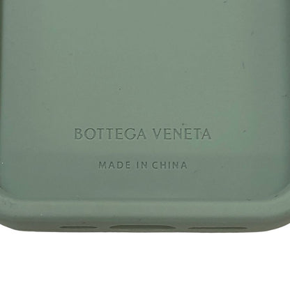 ボッテガヴェネタ iPhoneケース iPhone15Pro ラバー イントレチャート グリーン系 BOTTEGA VENETA【AFI27】【中古】
