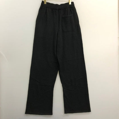 キャッシュ＆バルバ モンゴリアン カシミヤ ワイドパンツ OMCPT001 ブラック サイズ2 Cash & Barba 【AFB7】