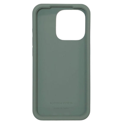 ボッテガヴェネタ iPhoneケース iPhone15Pro ラバー イントレチャート グリーン系 BOTTEGA VENETA【AFI27】【中古】