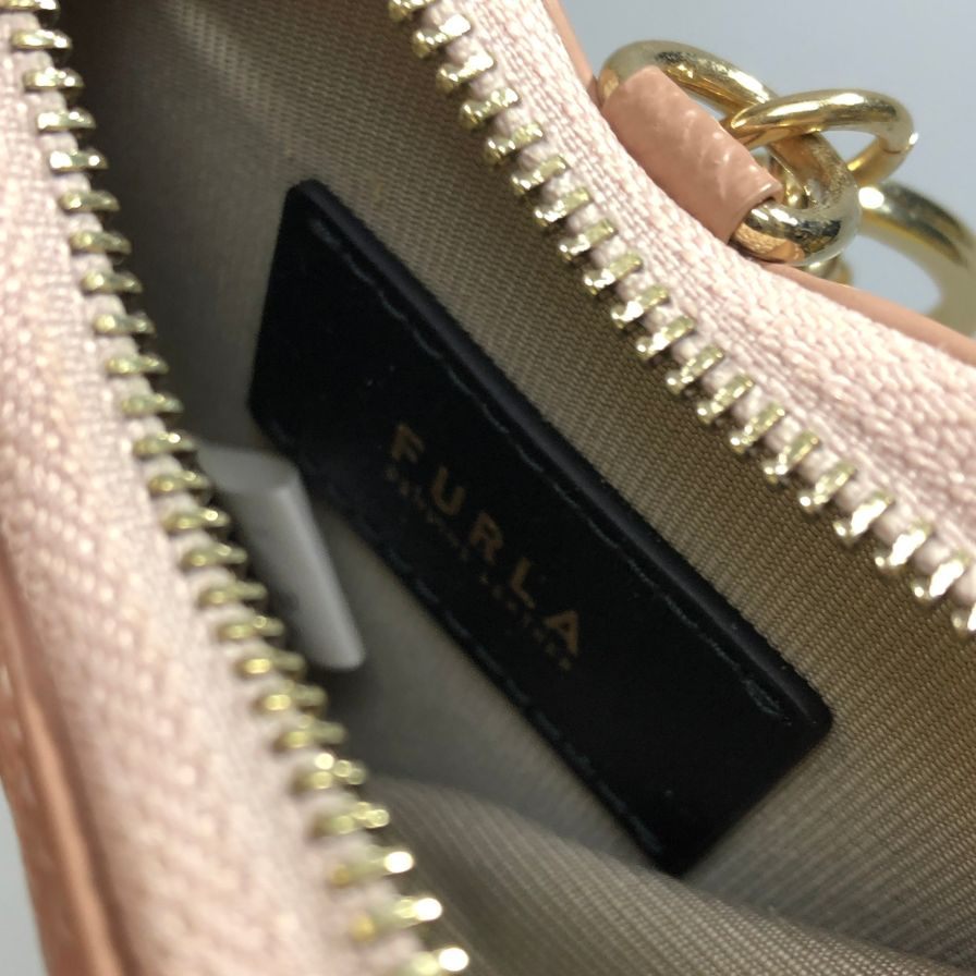 フルラ コインケース ハート モチーフ レザー 刻印 ピンク FURLA【AFI27】【中古】