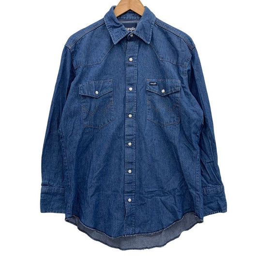 極美品◆ラングラー ウエスタン デニム シャツ 70127MW サイズ15.5 Wrangler 【AFB23】