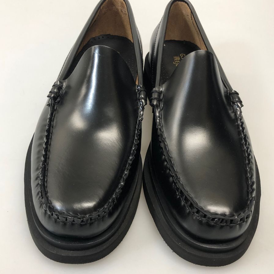 ジーエイチバス ローファー 11605 WEEJUN STEP VENETIAN ブラック サイズUS8 G.H.BASS 約26.0cm【AFD15-2】