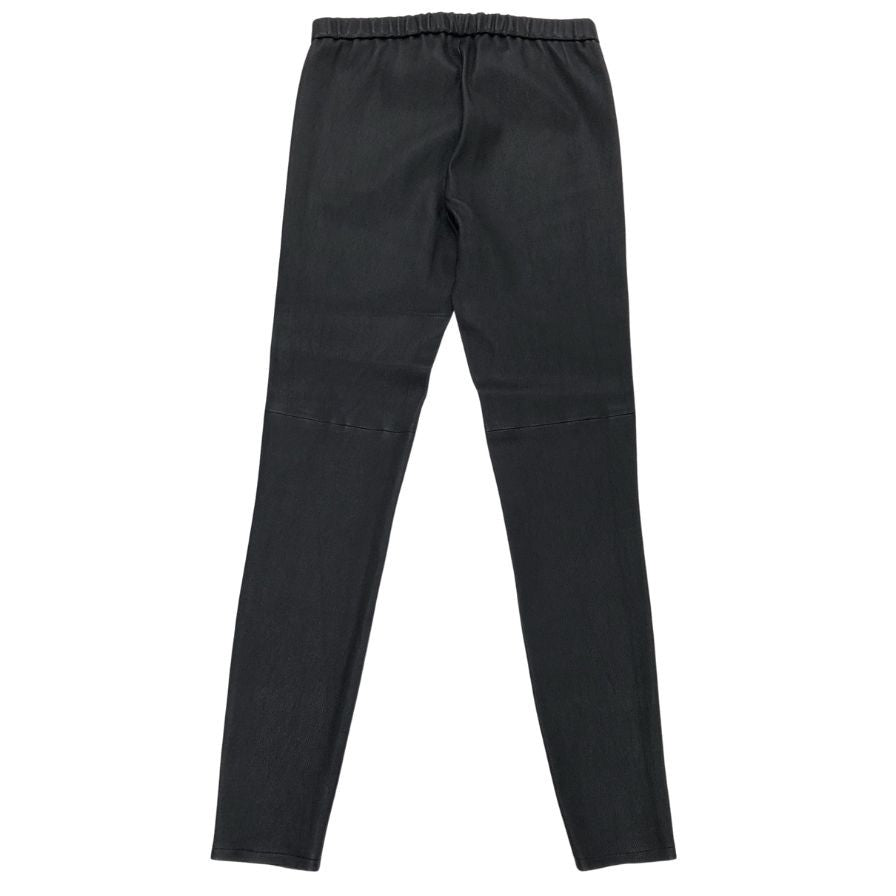 マイケルコース レザー スキニー パンツ スパッツ 伸縮レザー レディース サイズ04 ブラック michael kors 【AFB25】