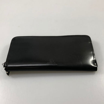 グレンロイヤル 長財布 ラウンドジップ コードバン ブラック ゴールド金具 GLENROYAL【AFI1】