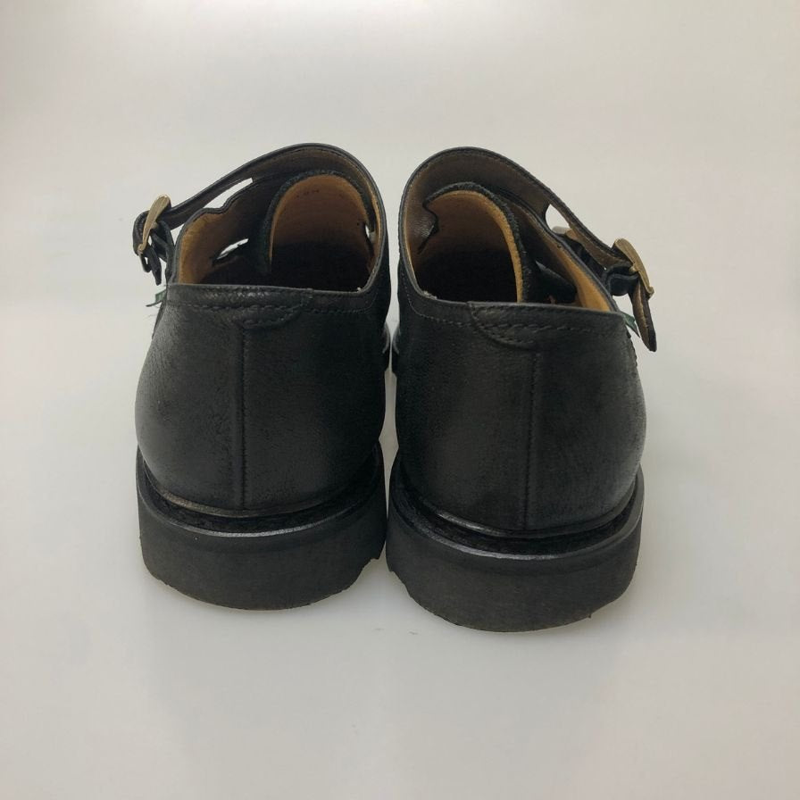 パラブーツ ウィリアム ダブルモンク リスレザー ブラック サイズUK8 Paraboot ビジネスシューズ 約26.5cm【LA】【中古】