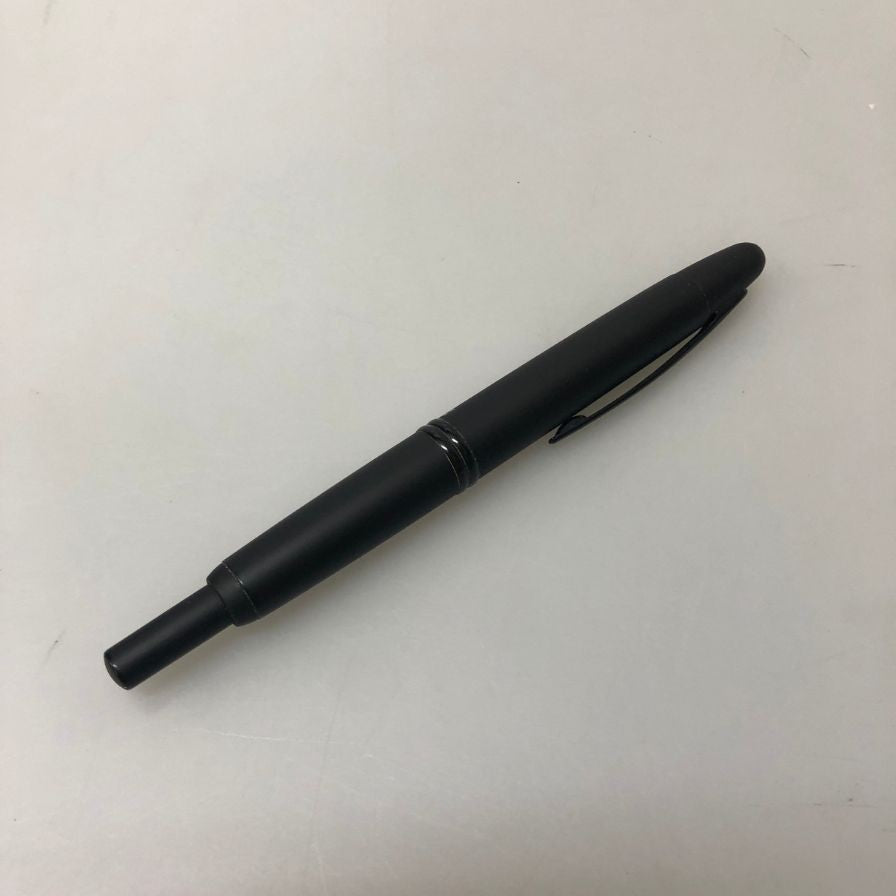パイロット 万年筆 ノック式 キャップレス ペン先18K-750 マットブラック 黒 PILOT【AFI8】