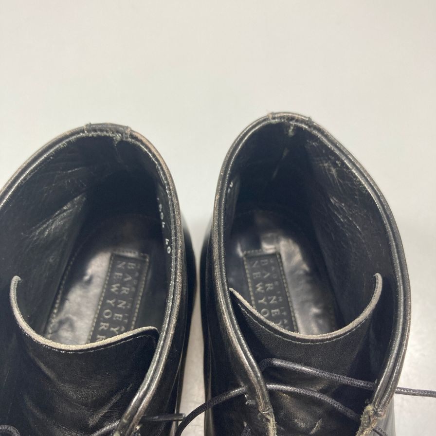 バーニーズニューヨーク ブーツ Uチップ ブラック メンズ サイズ40 BARNEYS NEW YORK 約25.0cm【AFC47】
