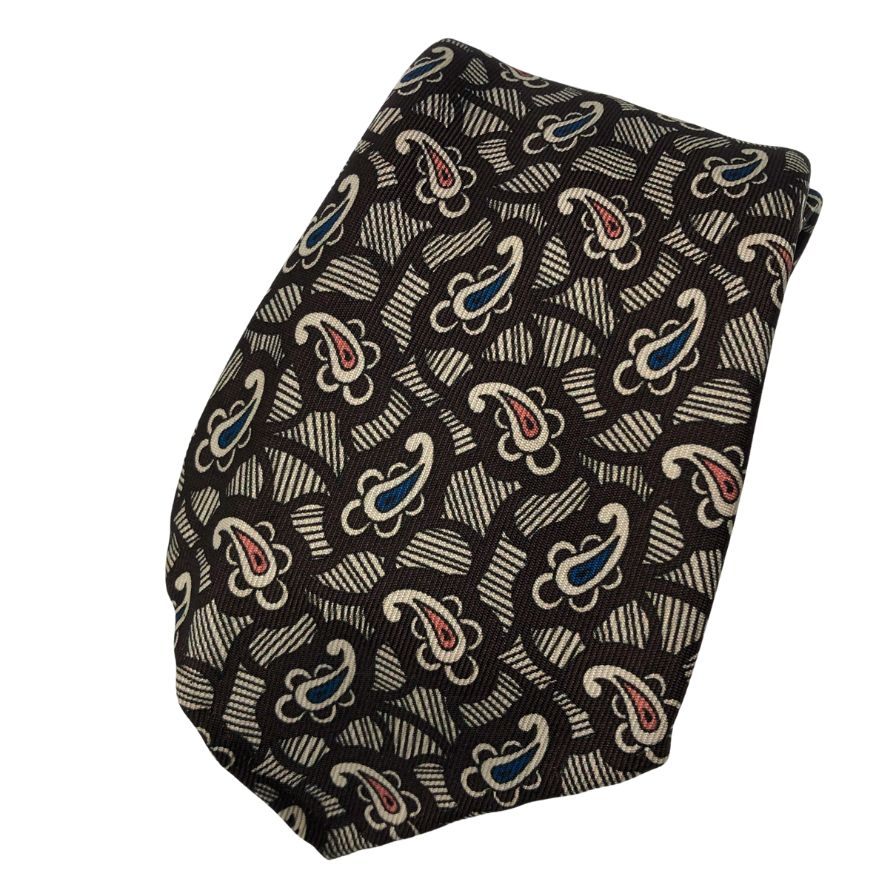 アットバンヌッチ ネクタイ セッテピアゲ ペイズリー総柄  Atto Vannucci【AFI18】
