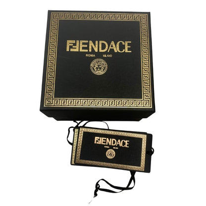 新品同様◆フェンディ×ヴェルサーチ ネックレス フェンダーチェ FFグレカ ゴールド レディース 8AH609 FENDI×VERSACE FENDACE【AFI12】