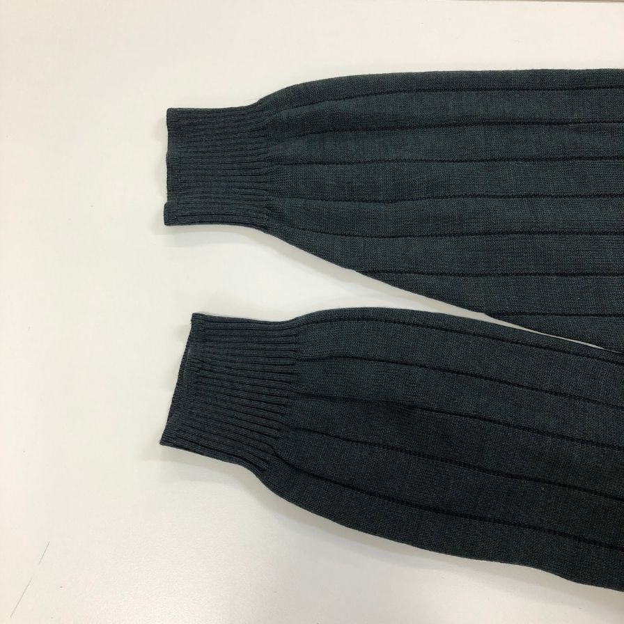 中古■アラミス ニット デザイン切替 オーバーサイズ 毛100% 日本製 メンズ サイズ3L グリーン ARAMIS 【AFB2】