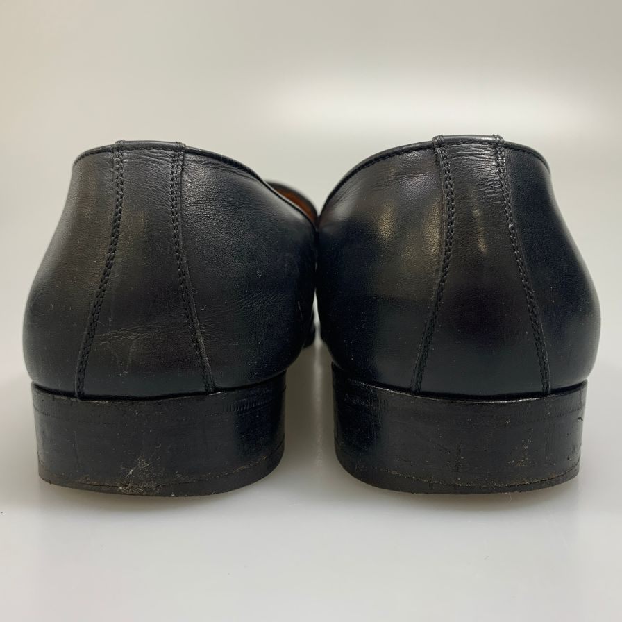 サルバトーレ フェラガモ ローファー 編み込 ローファー ブラック メンズ サイズ8 Salvatore Ferragamo 約26.0cm【AFC45】
