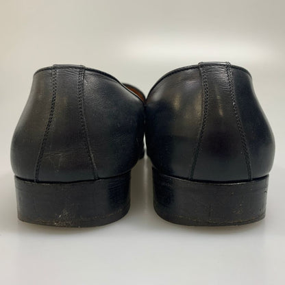 サルバトーレ フェラガモ ローファー 編み込 ローファー ブラック メンズ サイズ8 Salvatore Ferragamo 約26.0cm【AFC45】