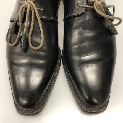 サントーニ レザーシューズ 6019 革靴 ブラック サイズ6.5 メンズ Santoni 約25.5cm【AFC9】