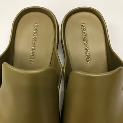 ボッテガヴェネタ サンダル フラッシュ スリッパ ラバー グリーン系 メンズ サイズ43 BOTTEGA VENETA 約28.0cm【AFD14】