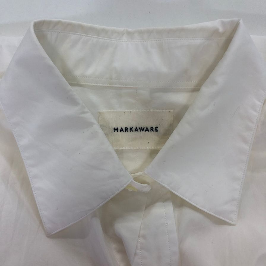 中古◆マーカウェア シャツ コットン A26B02SH01C ホワイト メンズ サイズ2 MARKAWEAR 【AFA18】
