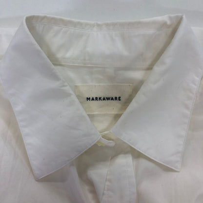 中古◆マーカウェア シャツ コットン A26B02SH01C ホワイト メンズ サイズ2 MARKAWEAR 【AFA18】
