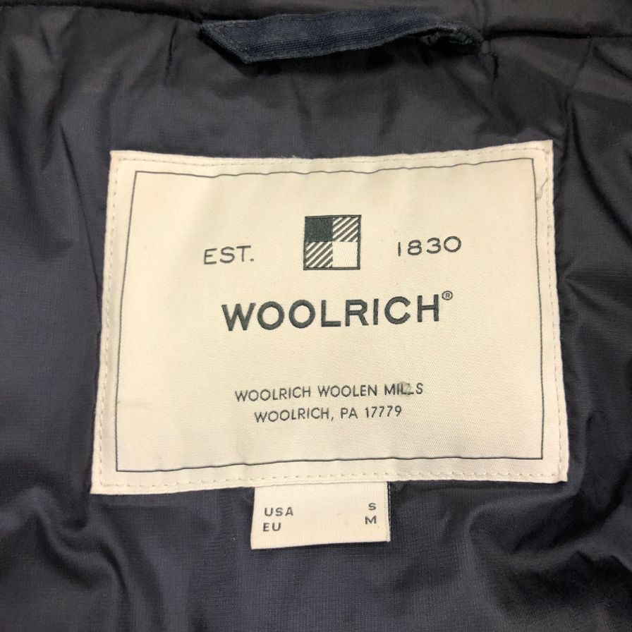 美品◆ウールリッチ ダウンジャケット ゴアテックス ネイビー メンズ サイズS WOCPS2917 WOOLRICH 【AFB28】