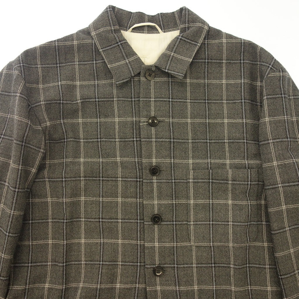 Very good condition◆Flannel jacket BBZ2021207A0001 Check Men's Size 3 Gray phlannel [AFB28] 