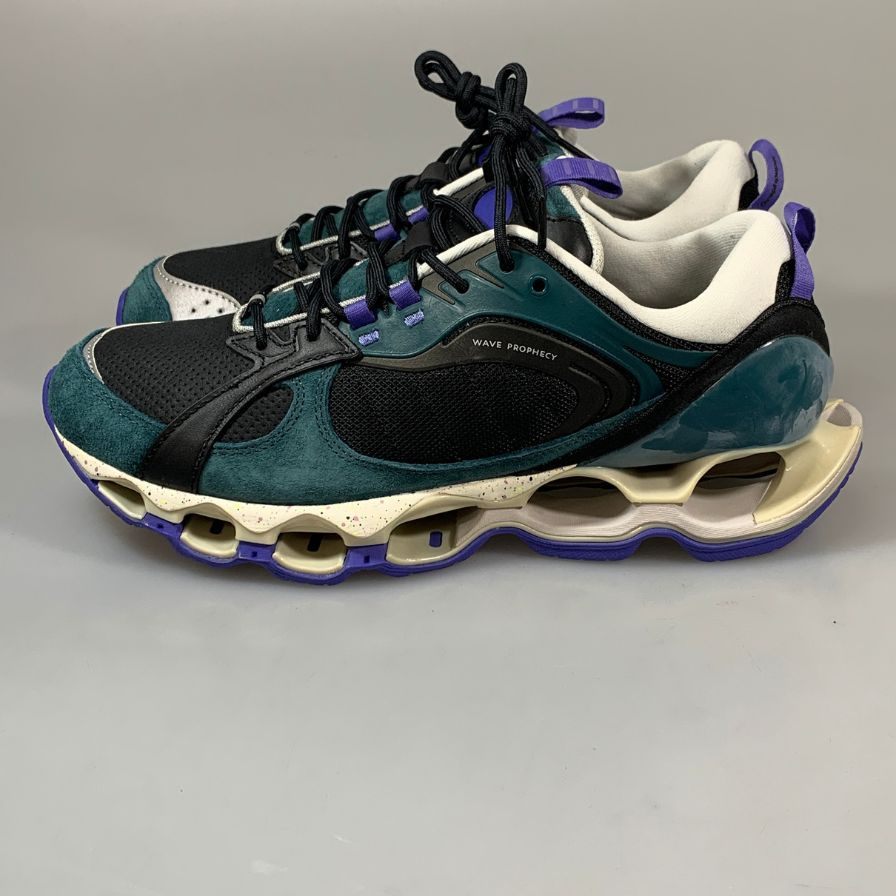ミズノ×グラフペーパー スニーカー ウェイブプロフェシー B2 グリーン系 サイズ27cm Mizuno 約27.0cm【AFD15-2】