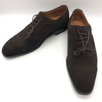 アンドレスセンドラ スエード フルブローグ ダークブラウン サイズ6ハーフ メンズ Andres Sendra 約25.0cm【AFD15】