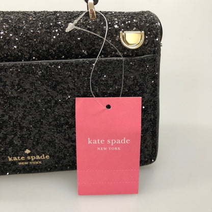 ケイトスペード ハンドバッグ スモール スパンコール レザー 装飾 ブラック Kate spade【AFE1】