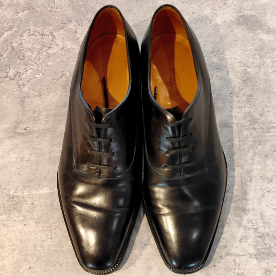 ジョンロブ レザーシューズ ベケッツ ストレートチップ カーフ 8000ラスト ブラック メンズ サイズ UK6.5E JOHN LOBB BECKETTS ビジネスシューズ 約25.0cm【LA】【中古】
