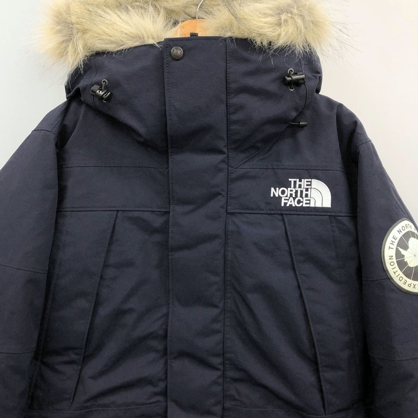 美品◆ノースフェイス ND92546 アンタークティカ ジャケット ナイロン ファー メンズ ネイビー サイズM THE NORTH FACE 【AFA22】