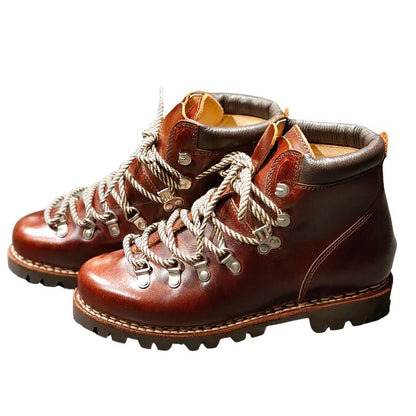 パラブーツ トレッキングブーツ アヴォリアーズ 074603 マロン メンズ サイズ5 Paraboot AVORIAZ ブーツ 約23.5cm【LA】【中古】