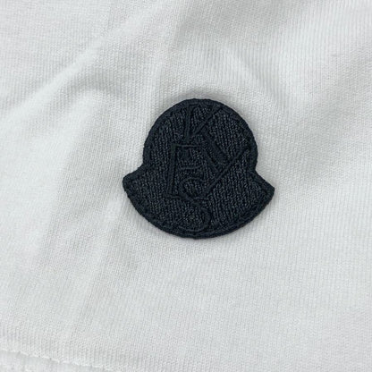 中古◆モンクレール アリシアキーズ Tシャツ バックプリント ユニセックス サイズ2 ホワイト Moncler×Alicia Keys 【AFB38】