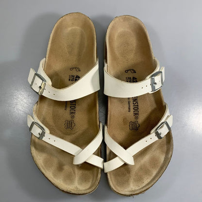 ビルケンシュトック サンダル クロスベルト MAYARI メンズ サイズ42 ホワイト Birkenstock 約27.0cm【AFC33】