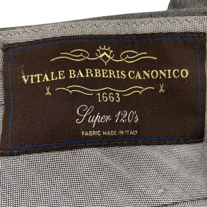 ユニバーサルランゲージ スラックス ヴィターレ バルべリス カノニコ グレー ウール メンズ サイズM相当 VITALE BARBERIS CANONICO UNIVERSAL LANGUAGE 【AFB11】