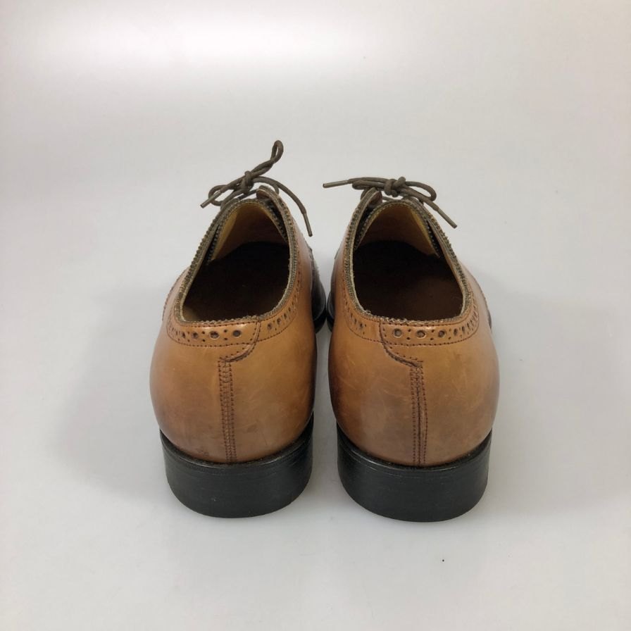 エドワードグリーン カーディフ セミブローグ ダービー ブラウン サイズUK8 EDWARD GREEN ビジネスシューズ 約26.0cm【LA】【中古】