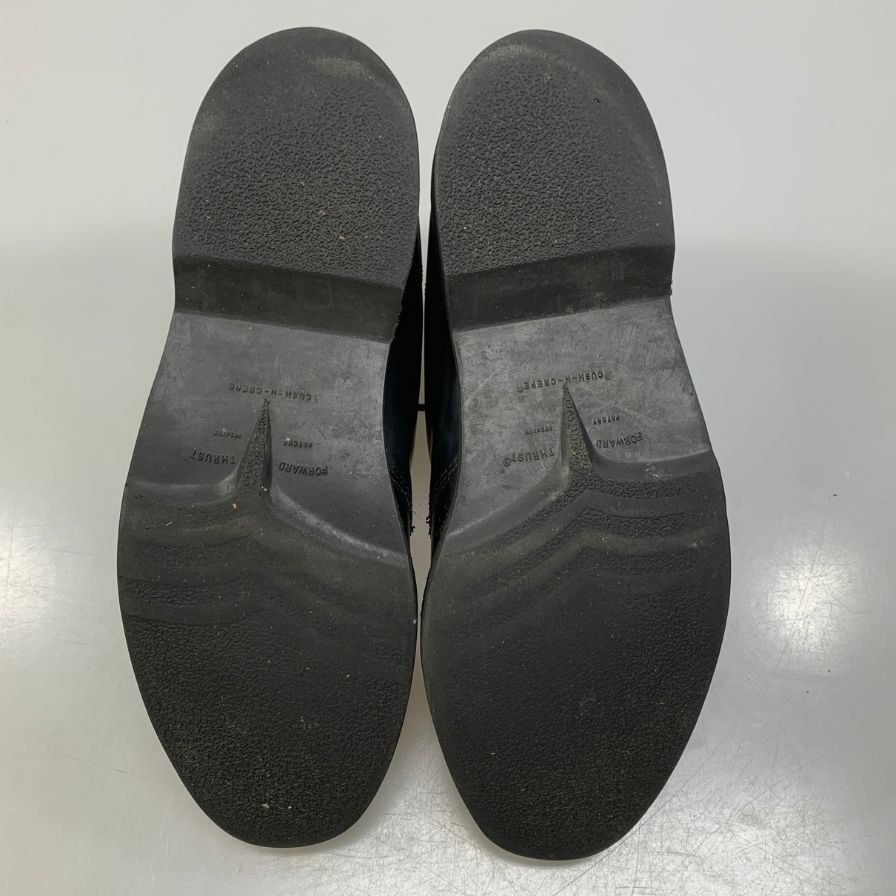 ウォークオーバー レザーシューズ チャッカブーツ JA62708 カーフ ブラック サイズ7.5 WALK OVER 約25.5cm【AFC47】
