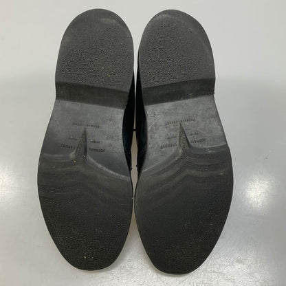 ウォークオーバー レザーシューズ チャッカブーツ JA62708 カーフ ブラック サイズ7.5 WALK OVER 約25.5cm【AFC47】