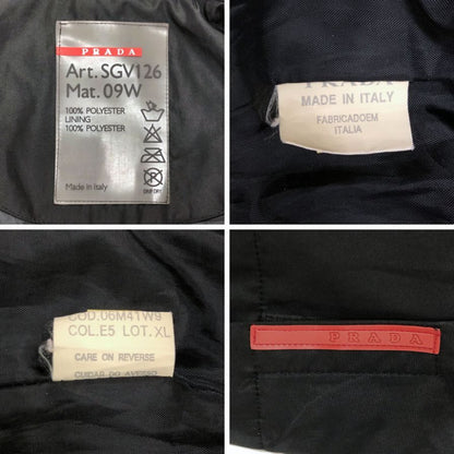 美品◆プラダ 09AW ナイロンジャケット ブラック メンズ サイズXL SGV126 PRADA 【AFB20】