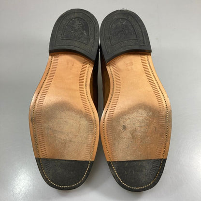 スコッチグレイン スリッポン 0127 スクエアトゥ スエード メンズ ブラウン サイズ25 SCOTCH GREAIN 約25.0cm【AFC53】