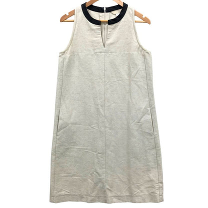美品◆エス マックスマーラ リネン ノースリーブ ワンピース レディース サイズ 不明 ホワイト系 S Max Mara 【AFB5】