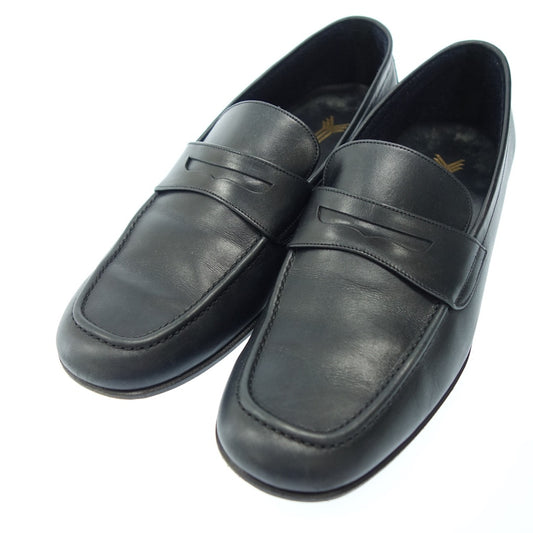 Used ◆YANKO loafer leather men's black size 6 YANKO [AFC43] 