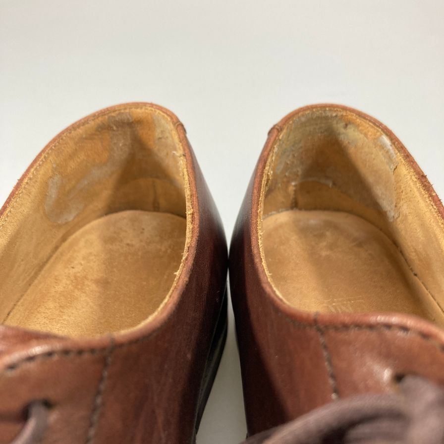 クロケット&ジョーンズ ストレートチップ ハラム ダークブラウン サイズ6.5E CROCKETT&JONES HALLAM ビジネスシューズ 約26.0cm【LA】【中古】