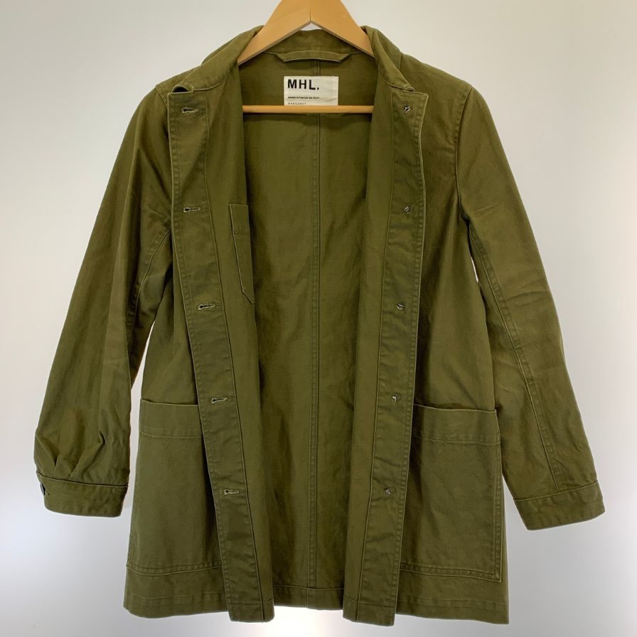 美品◆マーガレットハウエル カバーオール カーキ レディース サイズ1 MARGARET HOWELL 【AFB16】